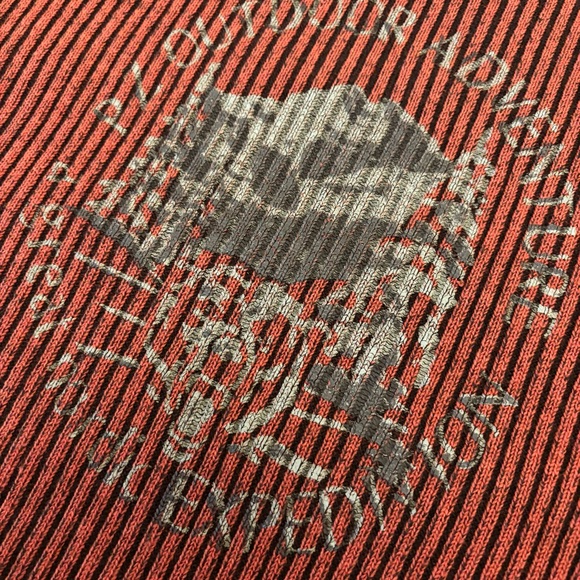 Point Zero Orange Label y2k Pullover Ribbed Top Large - Picture 8 of 14